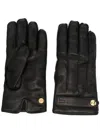 Tom Ford Press-stud Leather Gloves In Schwarz