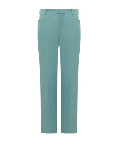 Tom Ford Wool And Viscose Blend Pants In Blue