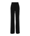 Tom Ford Pressed-creased Straight Leg Trousers In Black