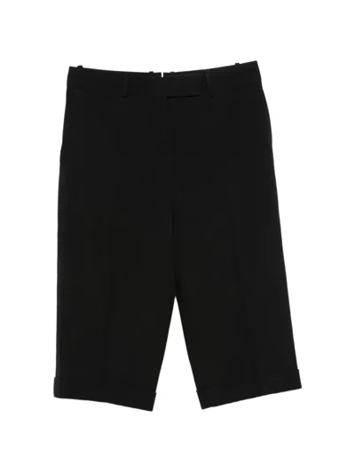 Tom Ford Pressed-crease Turned-up Trousers In Black