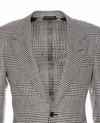 Tom Ford Prince Of Wales-pattern Blazer In Grey