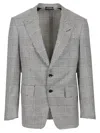 Tom Ford Prince Of Wales Shelton Jacket Jackets Multicolor In Gray