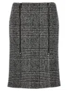 Tom Ford High-waisted Knee-length Fitted Houndstooth Skirt