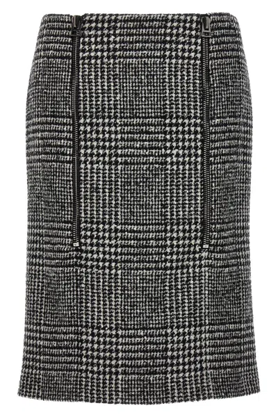 TOM FORD TOM FORD PRINCE OF WALES SKIRT
