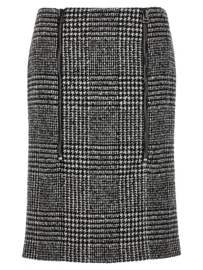 TOM FORD TOM FORD PRINCE OF WALES SKIRT