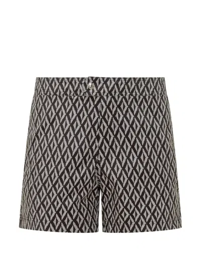 Tom Ford Straight-leg Short-length Printed Swim Shorts In Black