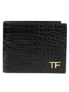 TOM FORD TOM FORD PRINTED ALLIGATOR CLASSIC BIFOLD WALLET
