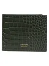 TOM FORD PRINTED ALLIGATOR CLASSIC BIFOLD WALLET