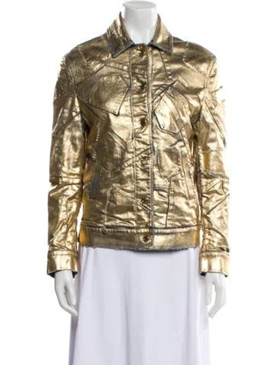 Pre-owned Tom Ford Printed Biker Jacket