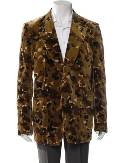 Pre-owned Tom Ford Printed Blazer In Brown