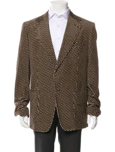 Pre-owned Tom Ford Printed Blazer In Brown