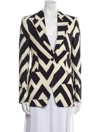 Pre-owned Tom Ford Printed Blazer In Purple