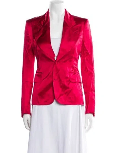 Pre-owned Tom Ford Printed Blazer In Red
