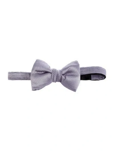 Pre-owned Tom Ford Printed Bow Tie In Purple