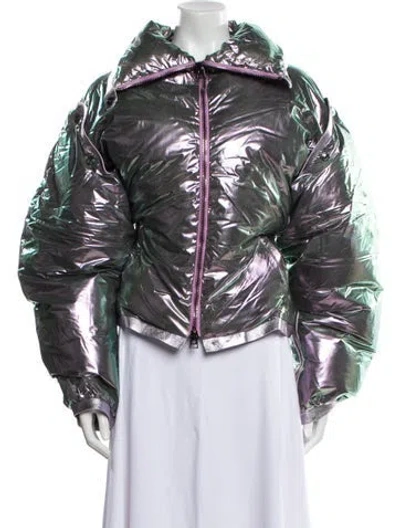 Pre-owned Tom Ford Printed Coat In Silver