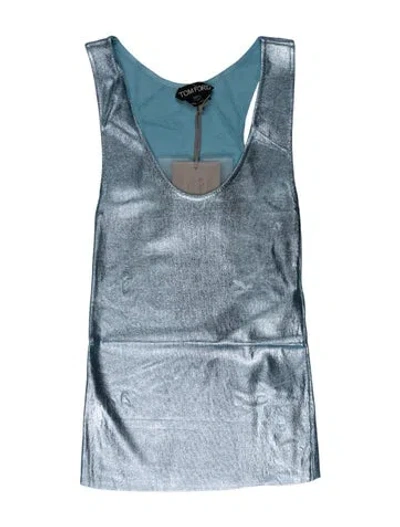 Pre-owned Tom Ford Printed Cowl Neck Tunic