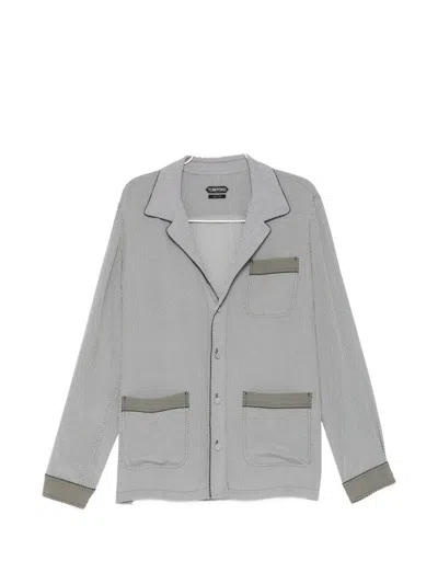 Tom Ford Printed Crepe De Chine Pyjama Shirt In Multi
