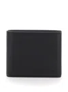 Tom Ford Printed Deer Leather Elongated T Line Classic Bifold Wallet Accessories In Black
