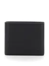 Tom Ford Printed Deer Leather Elongated T Line Classic Bifold Wallet Accessories In Black