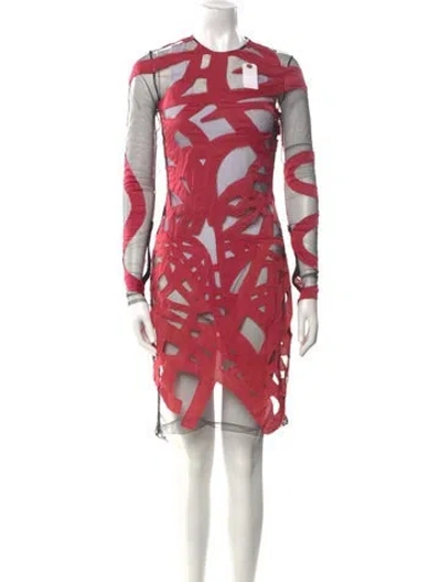 Pre-owned Tom Ford Printed Knee-length Dress In Multi