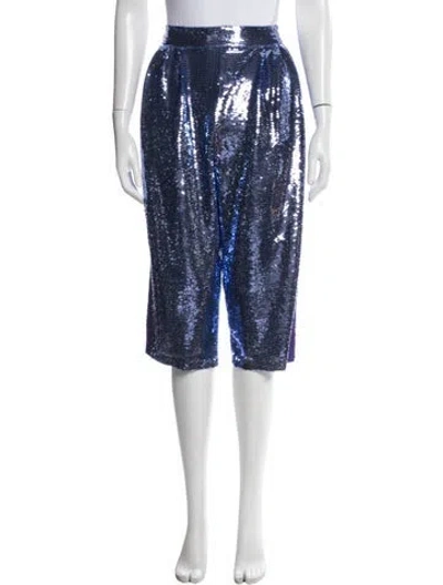 Pre-owned Tom Ford Printed Knee-length Shorts W/ Tags In Blue