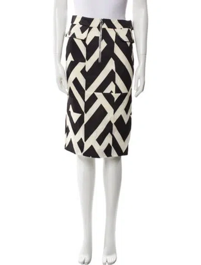 Pre-owned Tom Ford Printed Knee-length Skirt In Neutral