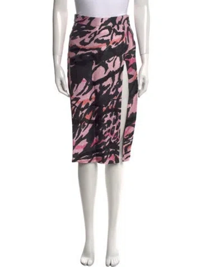 Pre-owned Tom Ford Printed Knee-length Skirt In Pink