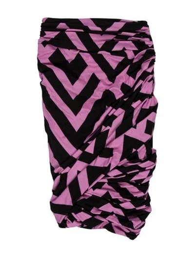 Pre-owned Tom Ford Printed Knee-length Skirt In Purple