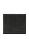 Tom Ford Printed Leather Elongated T Line Classic Bi-fold Wallet In Black