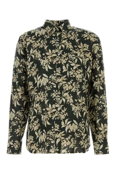 Tom Ford Printed Lyocell Shirt In Combodarkgreen