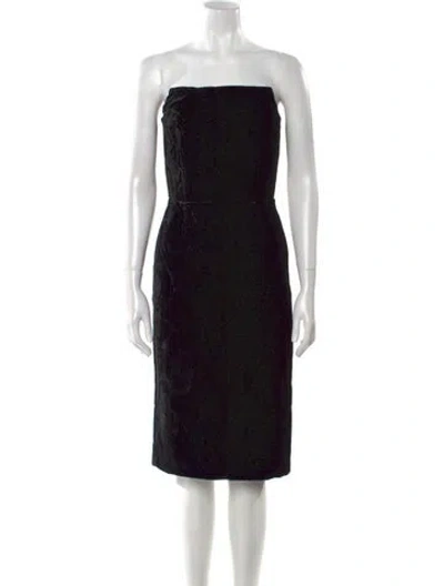 Pre-owned Tom Ford Printed Mini Dress In Black