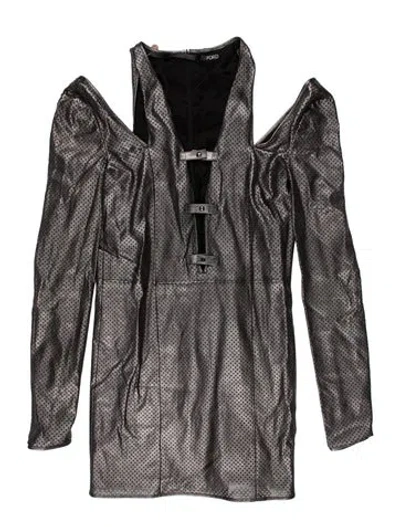 Pre-owned Tom Ford Printed Mini Dress In Gray