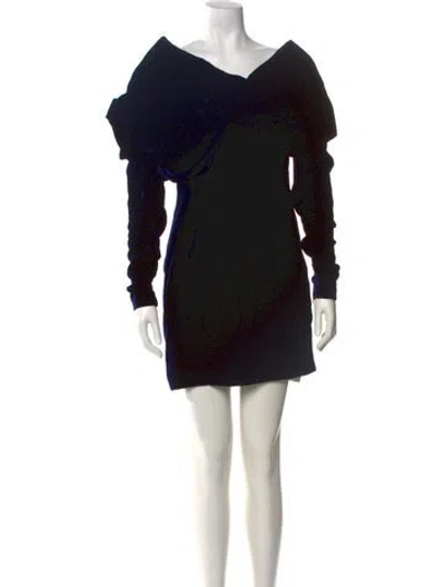 Pre-owned Tom Ford Printed Mini Dress W/ Tags In Blue