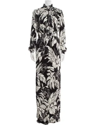 Pre-owned Tom Ford Printed Mock Neck Jumpsuit In Black