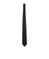 Tom Ford Silk Tie Regular Width Diagonal Stripe Design In Black