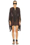 Tom Ford Ocelot-print Cotton-silk Mini Kaftan Dress