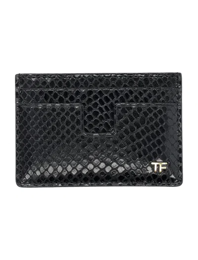 TOM FORD TOM FORD PRINTED PYTHON CARDHOLDER
