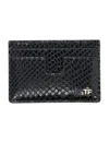Tom Ford T-line Leather Cardholder In Black