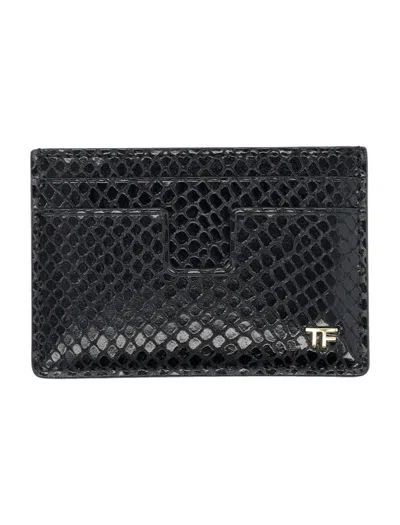 TOM FORD TOM FORD PRINTED PYTHON CARDHOLDER