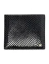Tom Ford Printed Python Classic Bifold Wallet In Black