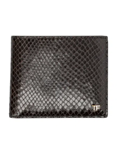 TOM FORD TOM FORD PRINTED PYTHON CLASSIC BIFOLD WALLET