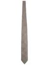 Tom Ford Silk Tie Standard Width Pointed Tip Houndstooth In Black