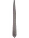 Tom Ford Silk Tie Slim Design Geometric Pattern In Gray