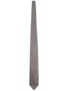 Tom Ford Silk Tie Slim Design Geometric Pattern In Gray