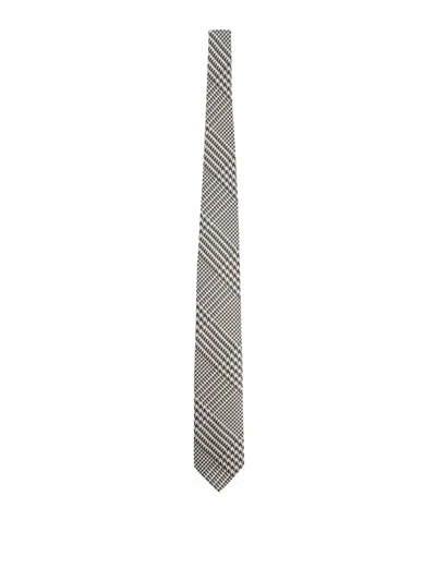 Tom Ford Printed Silk Tie In Multicolour