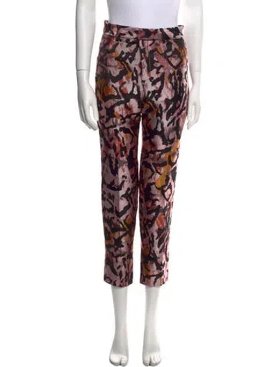 Pre-owned Tom Ford Printed Skinny Leg Pants In Black