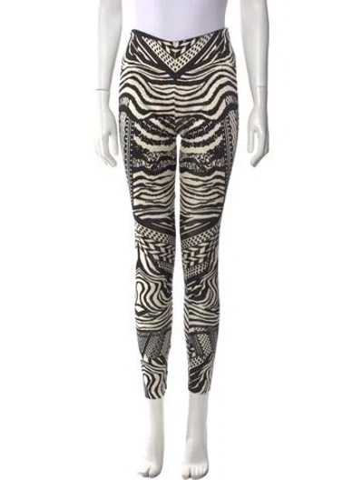 Pre-owned Tom Ford Printed Skinny Leg Pants In Black