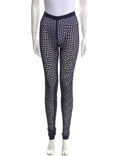 Pre-owned Tom Ford Printed Skinny Leg Pants In Blue