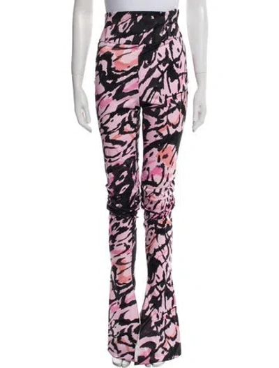 Pre-owned Tom Ford Printed Straight Leg Pants In Pink