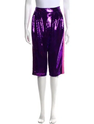 Pre-owned Tom Ford Printed Straight Leg Pants W/ Tags In Purple